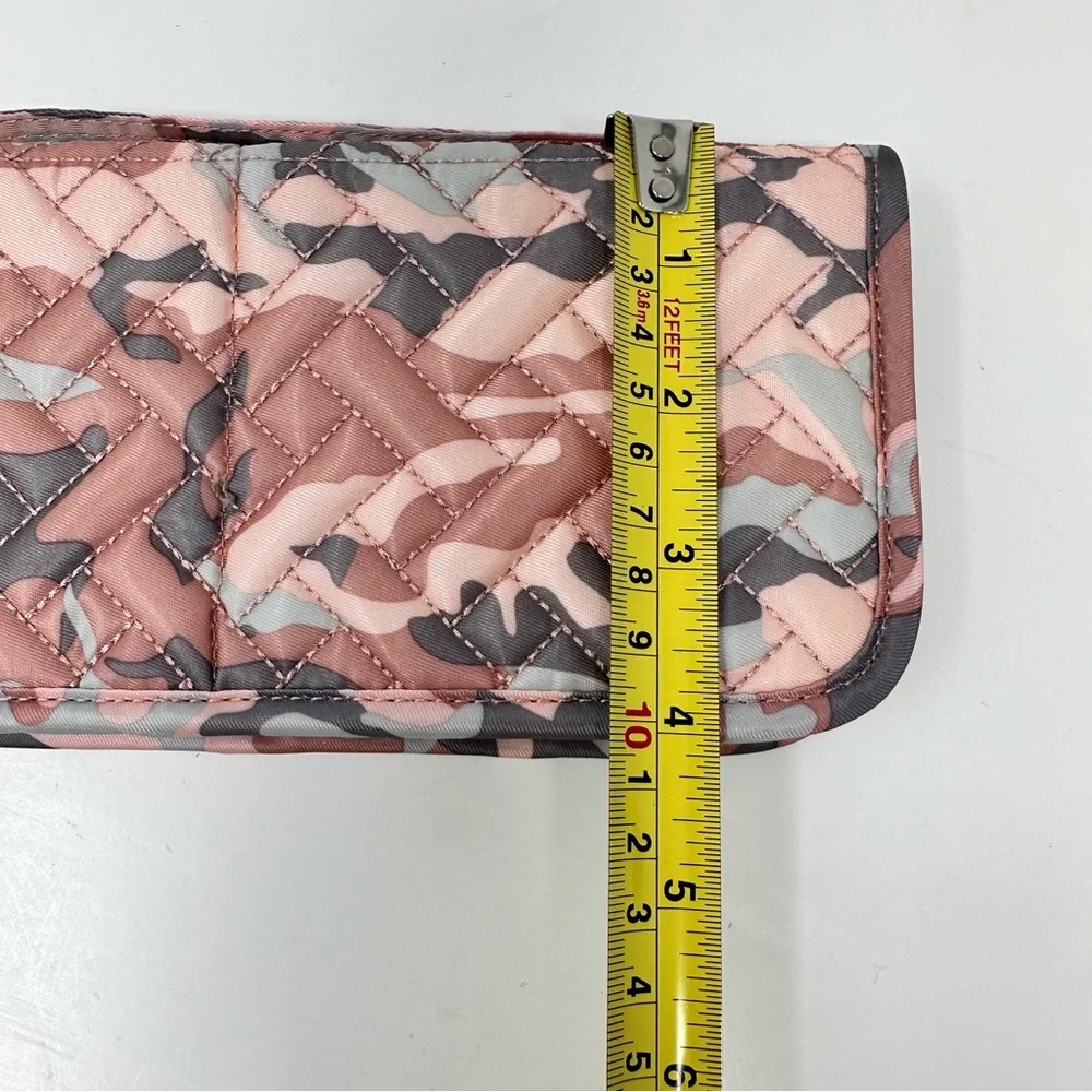 Lug Sleeper Convertible Travel Makeup Brush Holder Camo Pink Gray